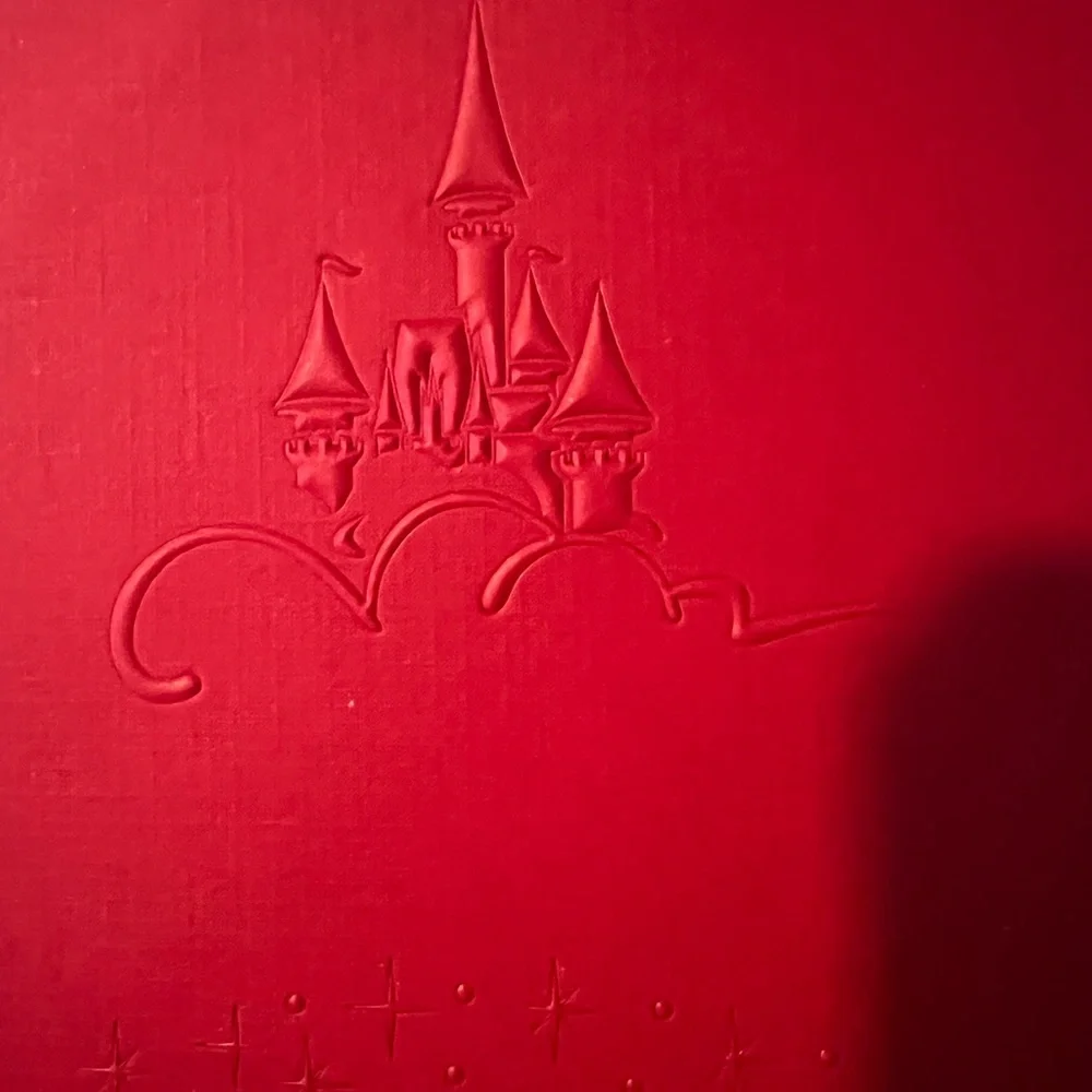 DISNEY EMBOSSED RED FOLDER- FROM DISNEY WORLD